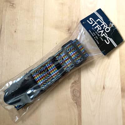 70 / 80's ACE style multicolored Guitar Strap NOS image 1