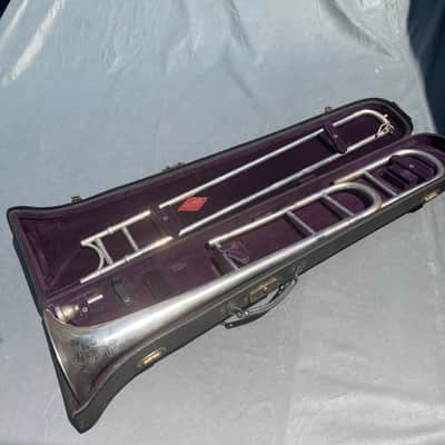 King Vintage King H. N. White "The King" Silver Trombone - Lion's Head emblem image 2