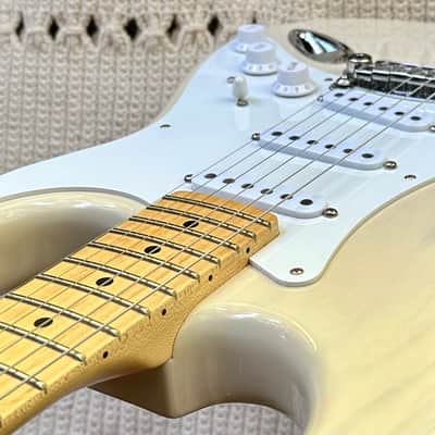 2020 G&L USA Fullerton Deluxe Legacy Swamp Ash Hard Rock Maple Vintage Blonde Plek'd 7 lb 4 oz image 5