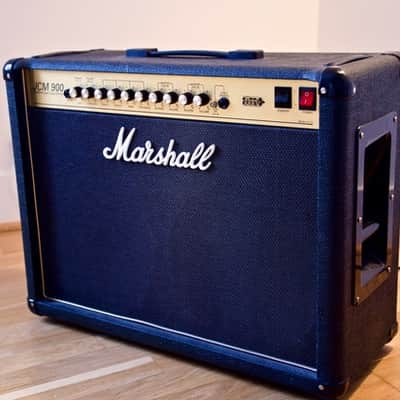 Marshall JCM 900 Model 4102 100-Watt Hi Gain Dual Reverb 2x12 Combo 1994 Black & Gold image 1