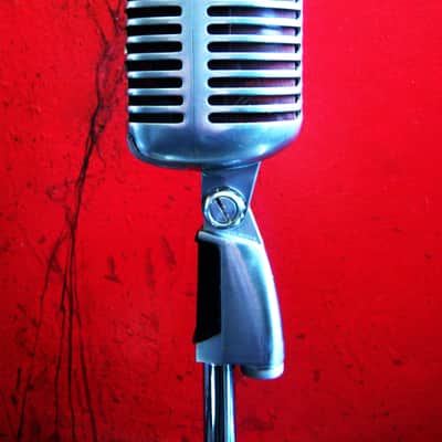 Vintage early 1960's Shure 55S Unidyne dynamic cardioid microphone Multi Z w cable Elvis 55 55SW 556S image 8