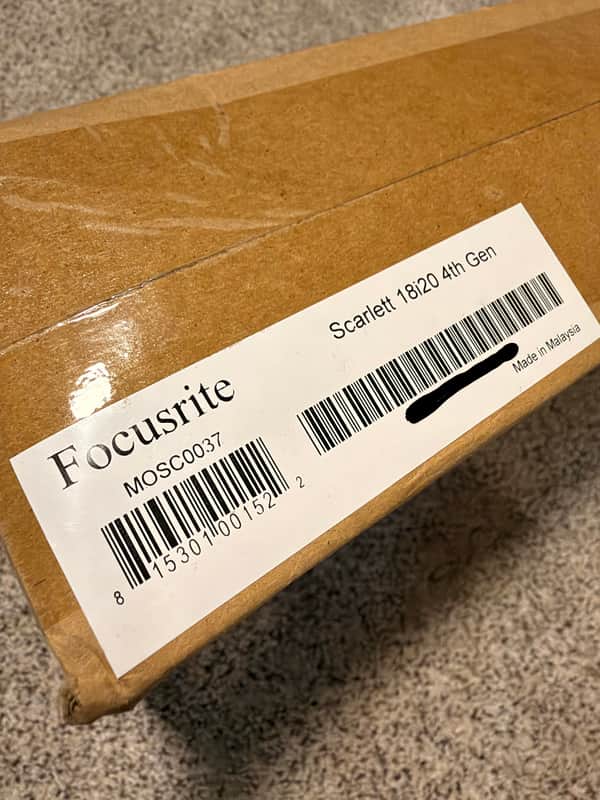 FACTORY SEALED BRAND NEW - Focusrite Scarlett 18i20 4th Gen USB Audio Interface 2024 - Present - Red