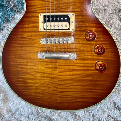 ESP LTD EC-1000 deluxe FM - Amber Sunburst Electric guitar made in Korea image 5
