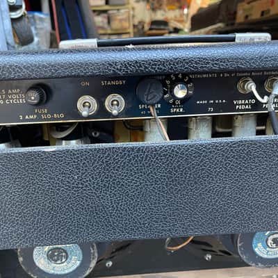 Fender Pro Reverb 2-Channel 40-Watt 2x12" Guitar Combo 1965 - 1967 - Black Panel image 21