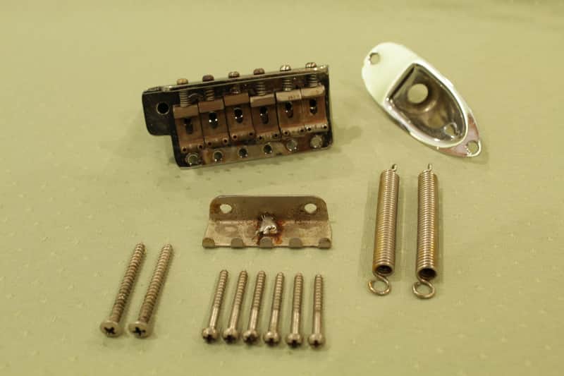 Vintage Pre-CBS Fender Stratocaster Tremolo Unit + Original Hardware! image 1