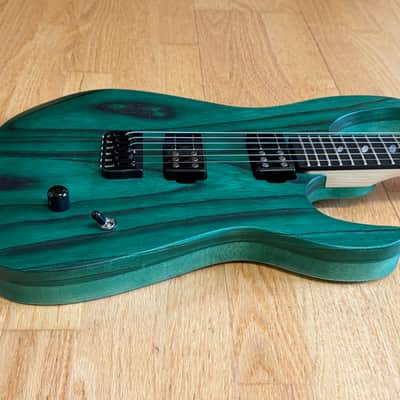 Caparison Dellinger II FX-AM Dark Green Matt With Case - Railhammer Pickups image 9