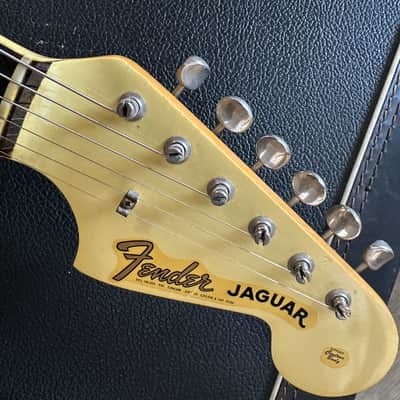 Fender Jaguar 1965 - Olympic White with Matching Headstock vintage 100% stock Johnny Marr Original Finish & Electronics – Original Case image 22