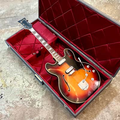 Welson DS-2T Hollowbody electric guitar 1960’s - Sunburst vox EKO Crucianelli es-335 original vintage italy image 1