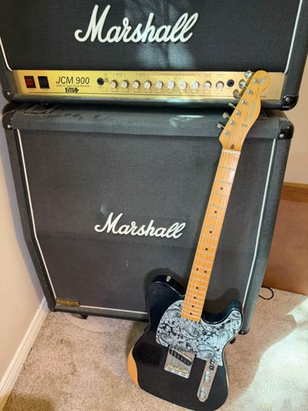 Fender Brad Paisley Road Worn Esquire Black Sparkle 2020-Present • Mint Unplayed • 5.9 lbs • Orig Gig Bag