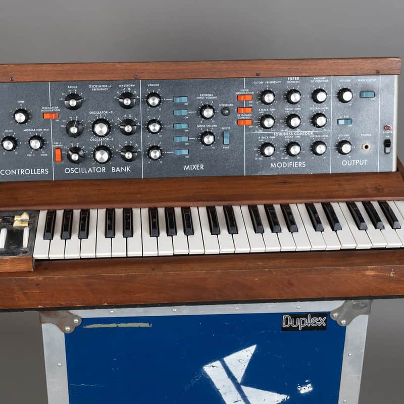 1974 Moog Minimoog Model D Analogue Synthesizer Wood