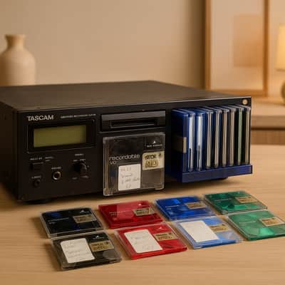 TDK MD 74-80 Rare Vintage MiniDisc Media Warranty 40 Discs w/ TDK Holder image 25