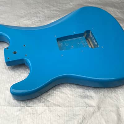 new Strat Stratocaster Style Guitar Body  in miami blue image 5