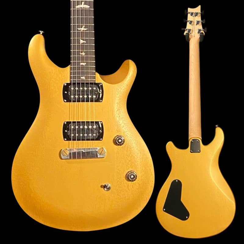 PRS SE CE24 Standard Satin Stoptail Electric Guitar - Satin Metallic Gold image 1
