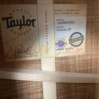 Used Taylor Custom Shop Grand Pacific #9 Figured Blackwood image 11