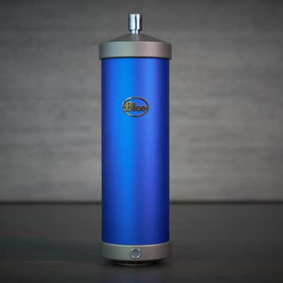 Rare Vintage Early Blue Bottle Tube Condenser Microphone Set image 5