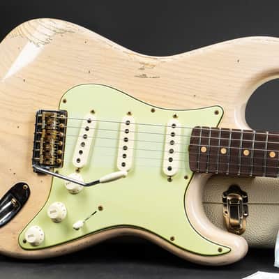 Fender Custom Shop 1956 Stratocaster Heavy Relic - Super Faded Aged Dirty White Blond image 11