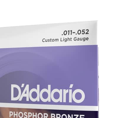 D'Addario Phosphor Bronze Strings, 11-52 Custom Light, EJ26 image 4