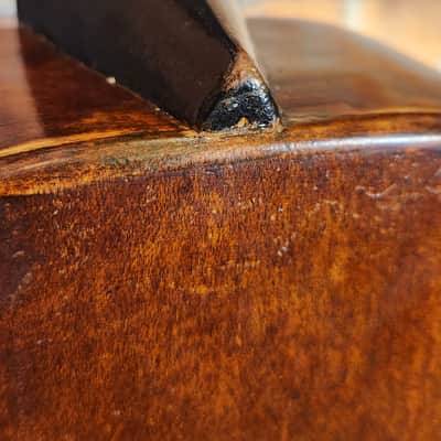 Very Early & Super Cool German Made 1850s-70’s Parlor Acoustic Natural w/ '30s Chipboard Case image 21
