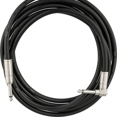Fender Professional Series Kill Switch Instrument Cable, Straight/Angle, 10', Black image 1