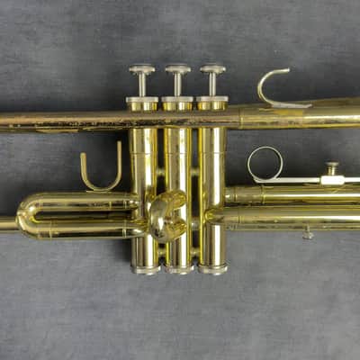 1980s-1990s Bach TR300H2 Bb Trumpet with original Hard Case image 6