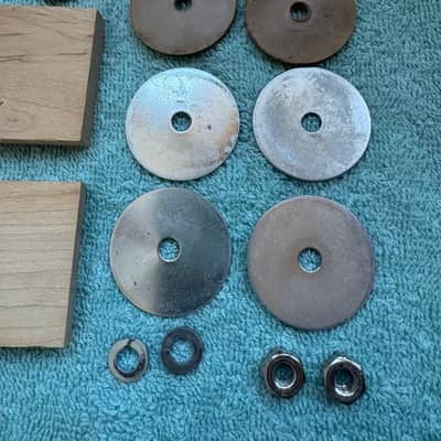 Ludwig Two Vintage Marching Bass Drum Eyelet Bracket Mount Part Lot C 70s - Various image 7