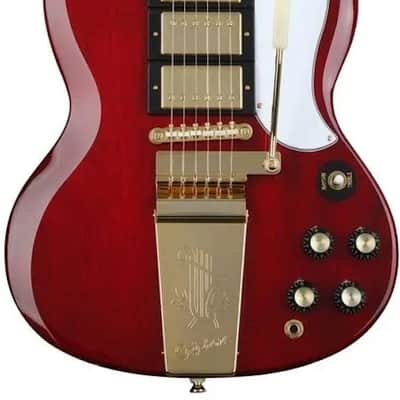 KILLER Engraved WD Long Maestro GOLD Vibrola Lyre 4 Epiphone Fits SG ES Firebird Guitars. image 2