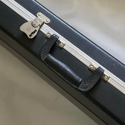 1990's Fender USA Stratocaster Telecaster Black Molded Hardshell Guitar Case Butterfly Latches image 16
