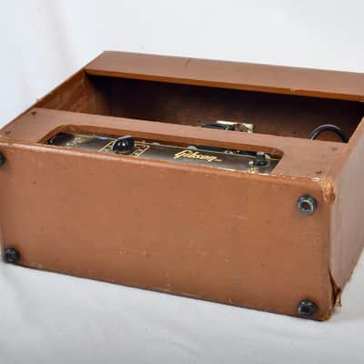 Gibson BR-6F 3-Input 10-Watt 1x10" Guitar Combo 1953 - Brown image 10