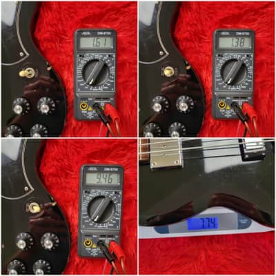 Burny REB-65 Short Scale Set Neck (Gibson EB-3 Model) 1990 - Black - Made In Japan MIJ image 24