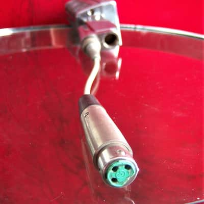 Vintage 1960's Monarch TM-16 dynamic microphone Satin Chrome High Z w cable image 10