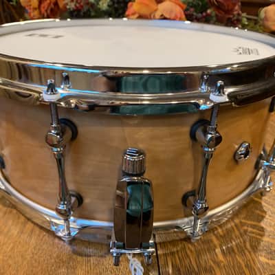 Mapex Black Panther Design Lab 6 x 14 Cherry Bomb Snare 2020 Natural Satin image 3