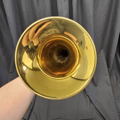 Olds Bb Cornet 1938 - Lacquered Brass w/ Nickel plating w/ original case image 14