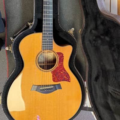 Taylor 714ce-L1 Red Cedar Top, Walnut Back & Sides, 2003 with Hardshell Case - Pre Owned image 1