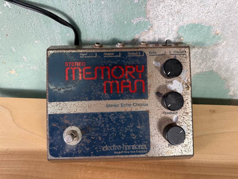 Electro-Harmonix Stereo Memory Man Reissue with Power Cord 1996 - 2003 - Silver image 1
