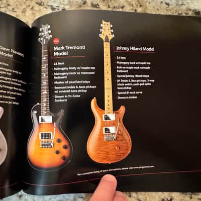 PRS Catalog 2007 Custom Standard 22 24 CE Santana Swamp Ash Special Satin 12 String SC 250 245 Singlecut Soapbar McCarty Hollowbody Spruce I II Dave Navarro Chris Henderson Johnny Hilland Modern Eagle image 12