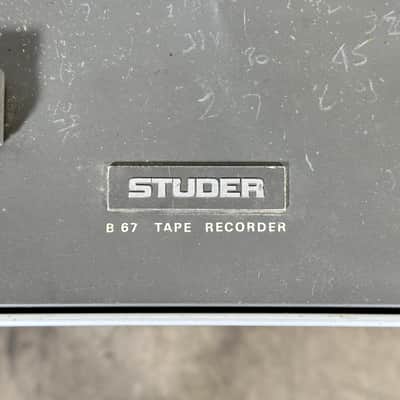 Studer B67 1/4" Tape Recorder Reel to Reel Machine image 3