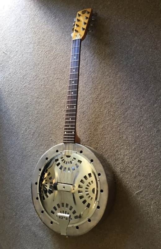 Dobro Custom Octave Mandolin early 70s - brass and chrome with wood neck image 1