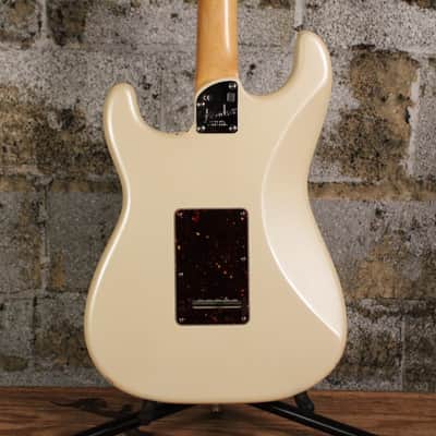 2015 Fender American Elite Stratocaster HSS Shawbucker with Rosewood Fretboard Olympic Pearl w/ Hard Case image 5