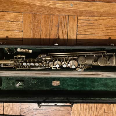 ANTIQUE CONN C SOPRANO SAXOPHONE  ALL ORIG..1921-22  BEAUTY #80753 + EXTRAS image 1