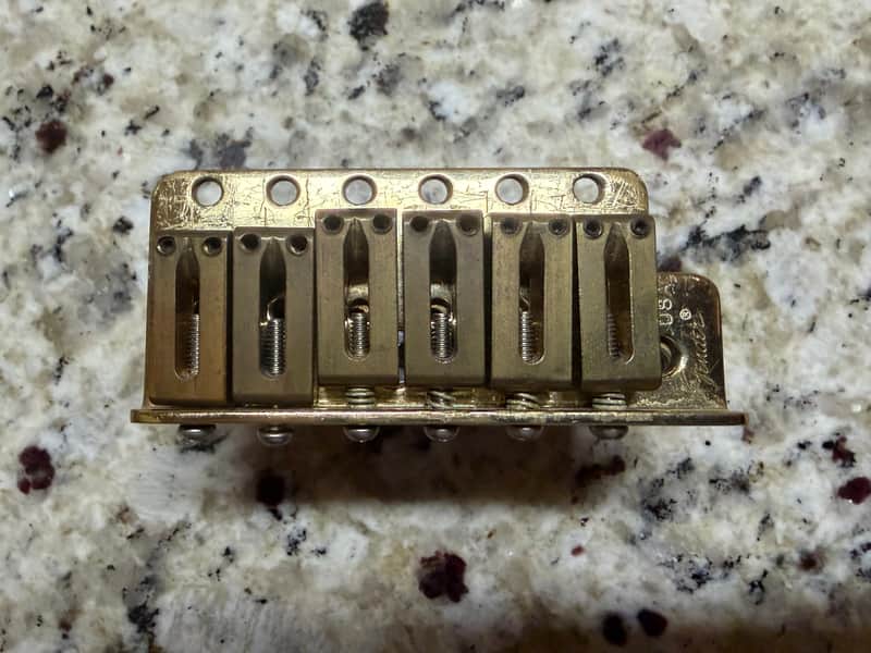 Fender Stratocaster Tremolo Bridge 80s - Brass image 1