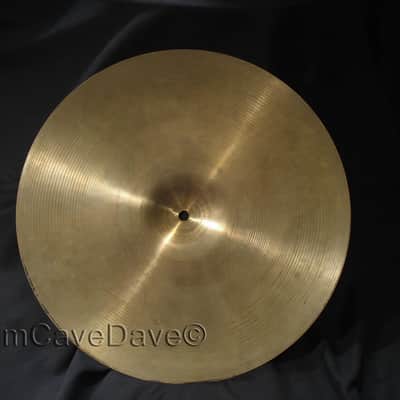 16" VINTAGE ZILDJIAN A series CRASH CYMBAL, 1128 grams, GREAT CONDITION! BENDABLE THIN, DEMO VIDEO! image 2