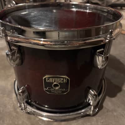 Gretsch Catalina Maple Square Badge 7x10" Rack Tom 2015 - Present - Deep Cherry Burst image 1