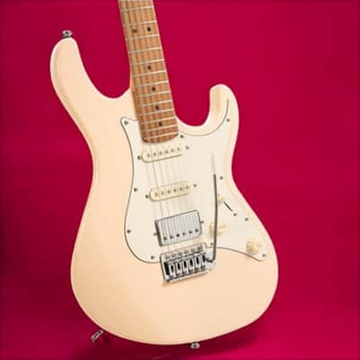Cort G200SE Aged Cream; roasted maple neck and H-S-S versatility with throwback finishes image 3