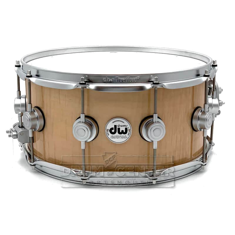 DW Collectors VLT 333 Maple Snare Drum 14x6.5 Exotic Curly Maple image 1