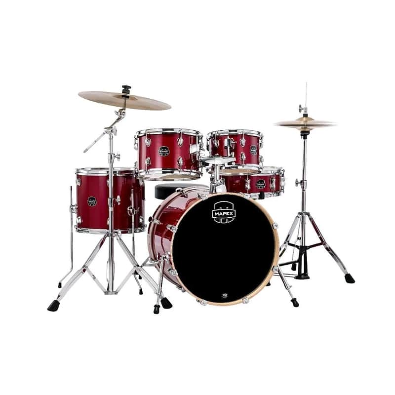 Mapex VE5044FTC Venus Fusion 10x8 / 12x8 / 14x12 / 20x16 / 14x5" 5pc Drum Kit with Hardware image 1