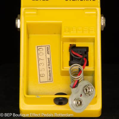 Boss OD-1 Overdrive 1986 Japan s/n 653700 with JRC4558DD op amp as used by Pete Townshend and Billy Duffy and many more .. image 10