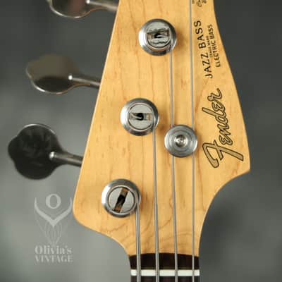 1992 Fender MIJ '62 Reissue Jazz Bass Sunburst image 3