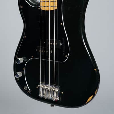 Fender Precision Bass Left Handed 1977 - Black image 3