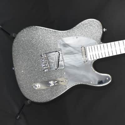 Video! Telecaster HS Metallic Silver Flake Dimarzio Tone Zone & Twang King image 1