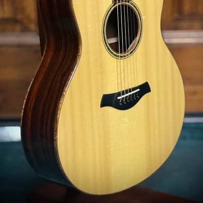 2007 R. Taylor Style 1 Swiss Alpine Spruce/ Beautiful Straight Grain Cocobolo/ Flame Koa Binding image 2